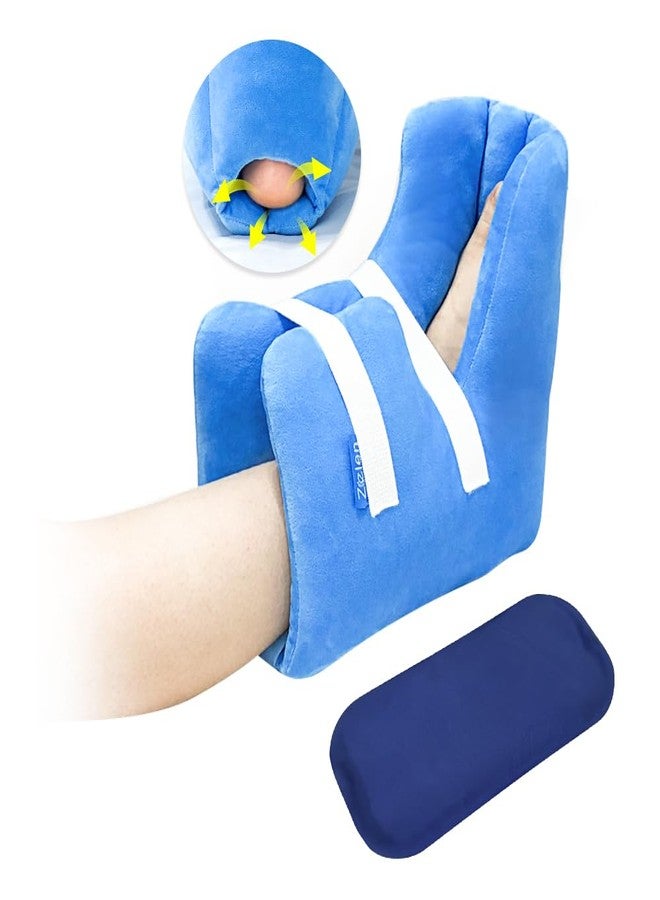 Zelen Heel Protector Cushion for Pressure Sores Foot Heel Protectors Offloading Boot for Diabetic Foot Ulcers Heel Protector Pillow for Bed Sores with Cooling Gel Pack Pressure Relieving Cushion (1PCS) - Image 1